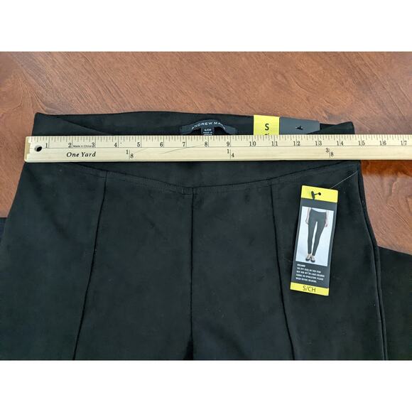 Andrew Marc Faux Suede Dress Pants S Super Soft Stretch Mid Rise Slim Fit‎ Work - Picture 9 of 14